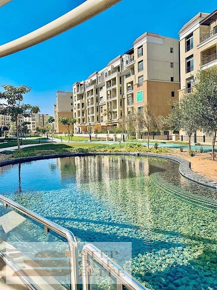 With a down payment of 550,000, the rest is in installments over the longest payment period in Sarai Compound, New Cairo 9