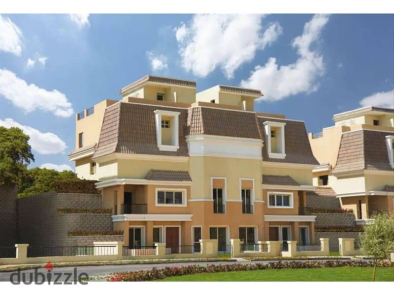 Apartment 129m with private garden, immediate delivery, double view, with down payment and installments in Sarai Compound, Mostakbal City 6