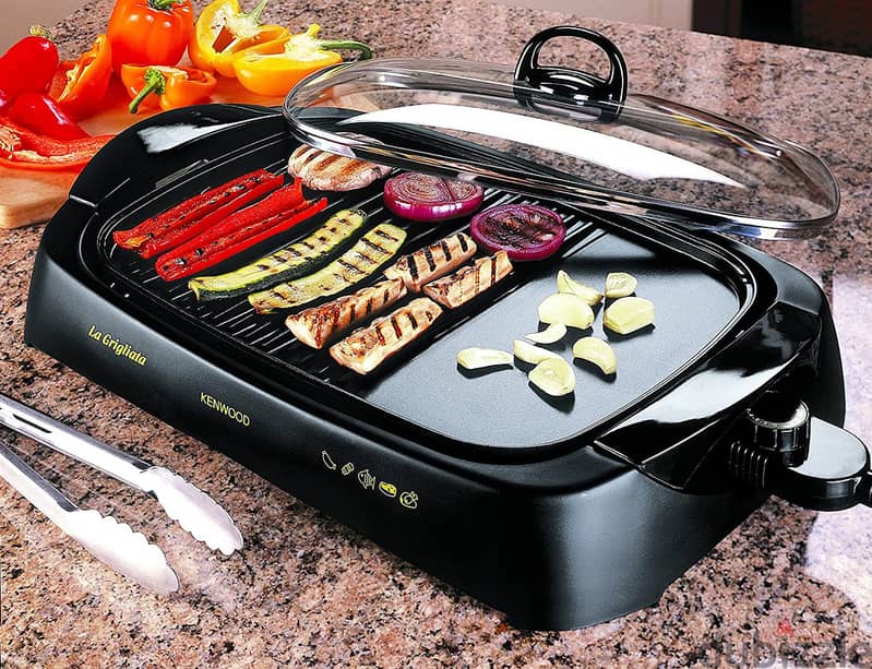 شواية كينوود 1700 واط بالكرتونه جديدة ـ Kenwood Health Grill 1700 6