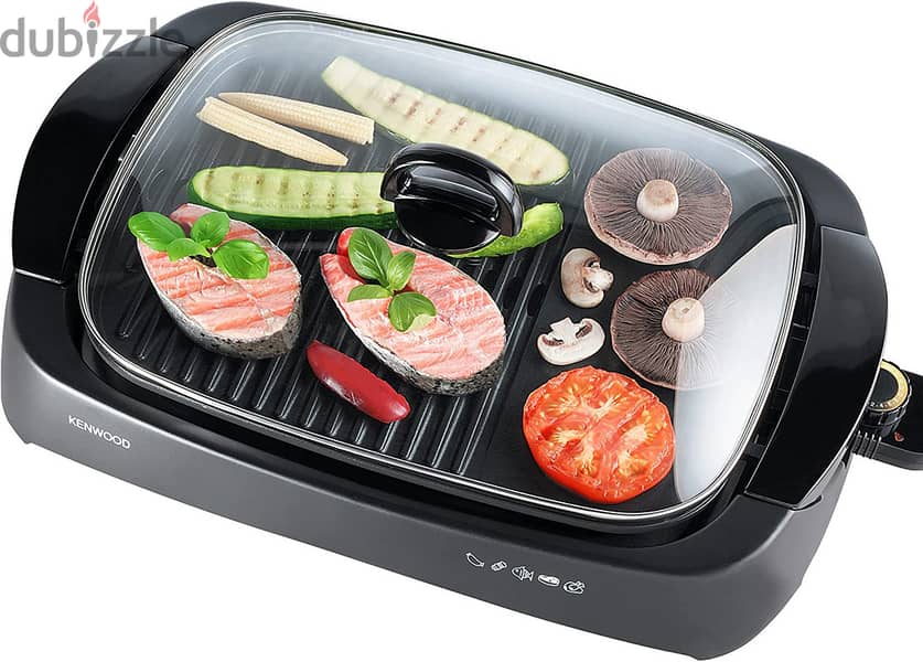 شواية كينوود 1700 واط بالكرتونه جديدة ـ Kenwood Health Grill 1700 6