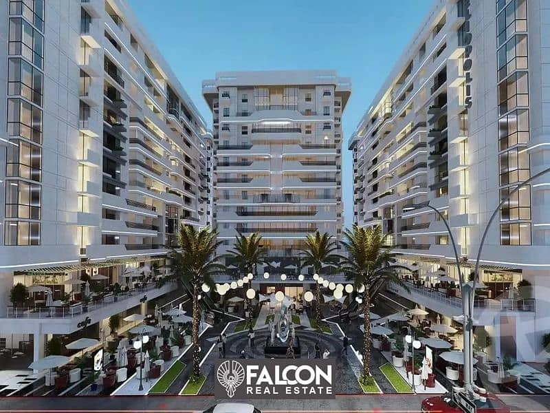 Shop for immediate receipt with a 20% down payment, ready for inspection and receipt, front facade on El-Nozha Street, in front of City Stars, Nasr 1