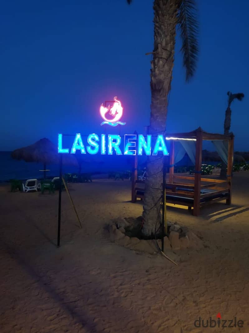 Resale chalet with garden in Ain Sokhna in Lasirena Village. The chalet is furnished with air conditioners and has a view of the lagoons. . . | Ain Sokh 6