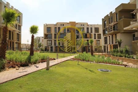 Ground apartment semi finished  for sale in courtyard beverly hills sodic el sheikh zayed