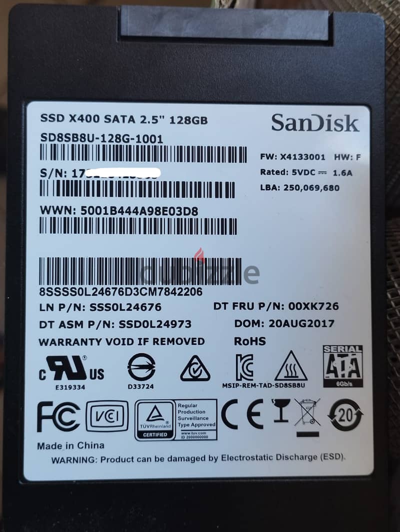 هارد ديسك SSD 128 0