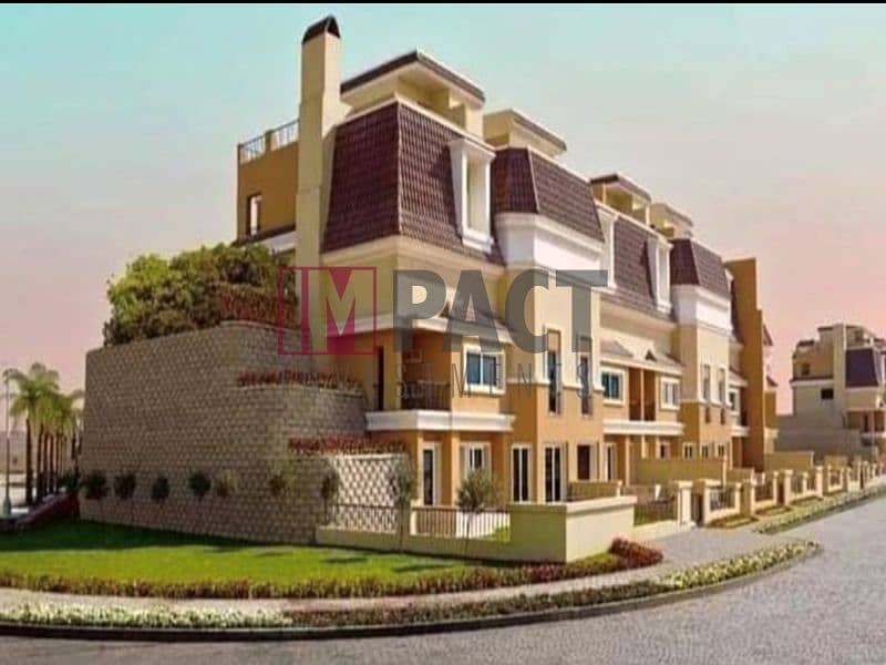 Villa for sale in Saray, Mostakbal City Compounds  Villa for sale at the price of an apartment    At the old price, in Sarai Compound, directly in fro 9