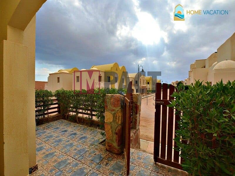 Chalet with private pool in #Sahl_hasheesh on the sea for quick sale, half an hour to gouna, fully finished with air conditioning 0