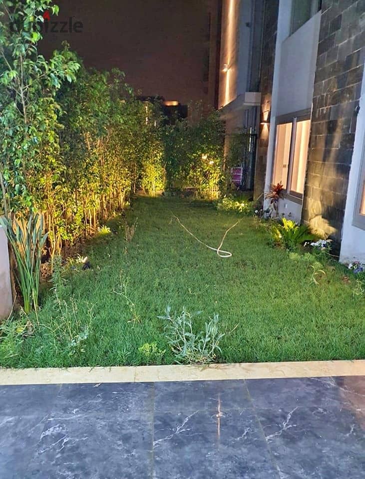 apartment with garden for sale ( ready to move & fully finished ) in galleria moon valley compound , golden square , 5th settlements 2