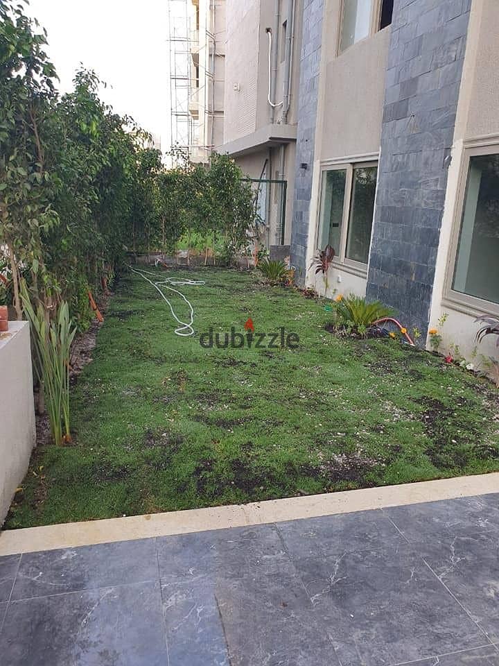 apartment with garden for sale ( ready to move & fully finished ) in galleria moon valley compound , golden square , 5th settlements 8