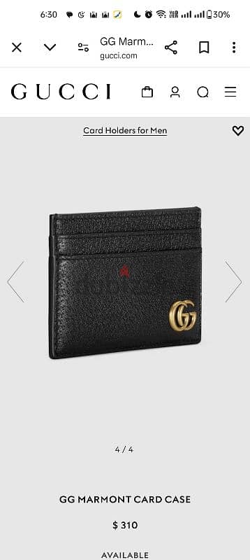 Gucci GG MARMONT CARD CASE 10