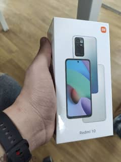 Redmi 10 (64GB - 4Ram) جديد متبرشم بضمان محلي لمدة سنة لون ازرق 0