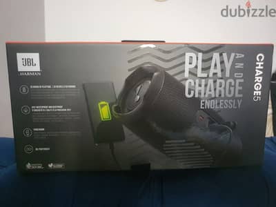 JBL CHARGE 5 BLACK جي بي ال تشارج 5 اسود