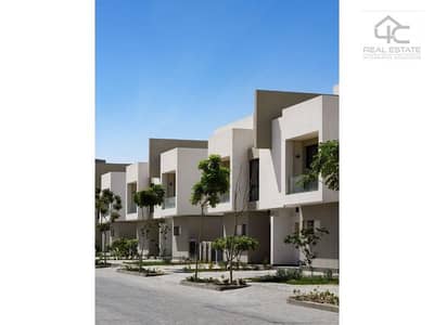 In installments, twin house 317sqm with garden semi-finished prime view, ready to move in Al Burouj Compound