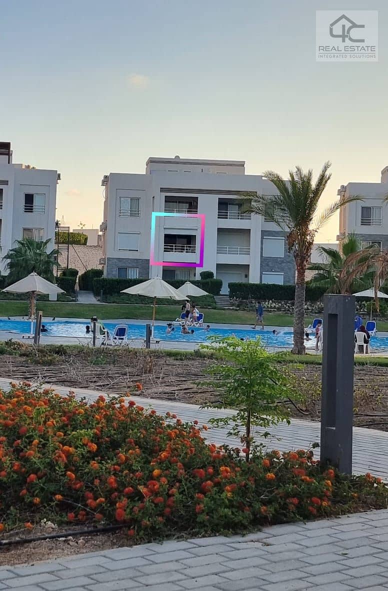 Fully finished chalet, ultra super luxury, fully air-conditioned chalet, 105 sqm, 2 nautical bedrooms   open view for sale in Amwaj Sabbour, North Coa 1