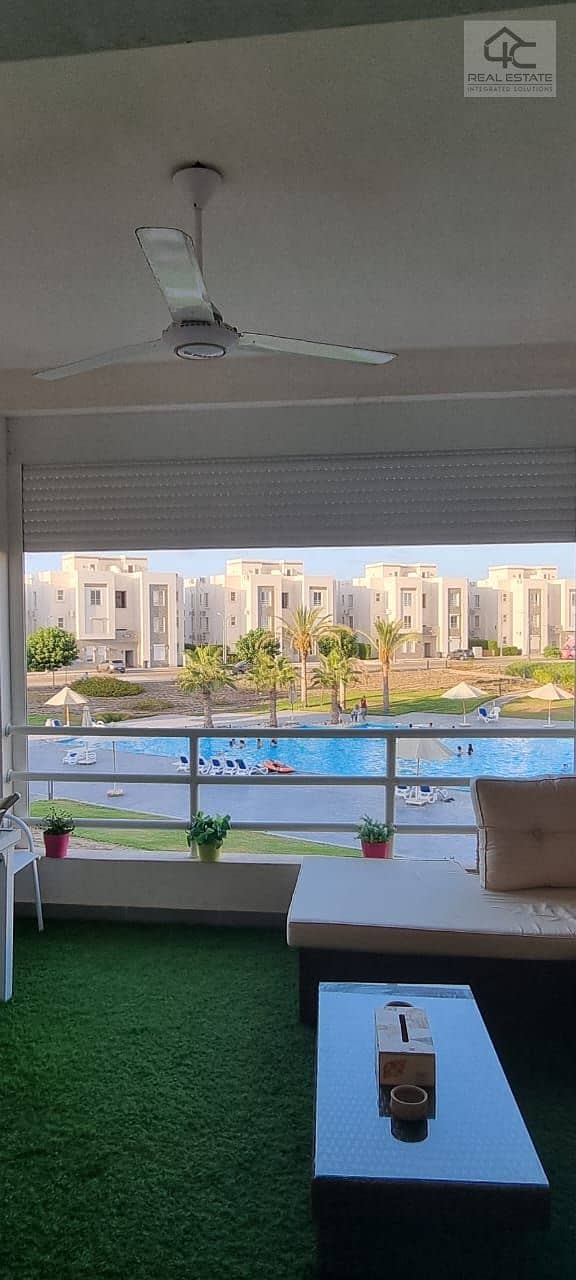 Fully finished chalet, ultra super luxury, fully air-conditioned chalet, 105 sqm, 2 nautical bedrooms   open view for sale in Amwaj Sabbour, North Coa 21