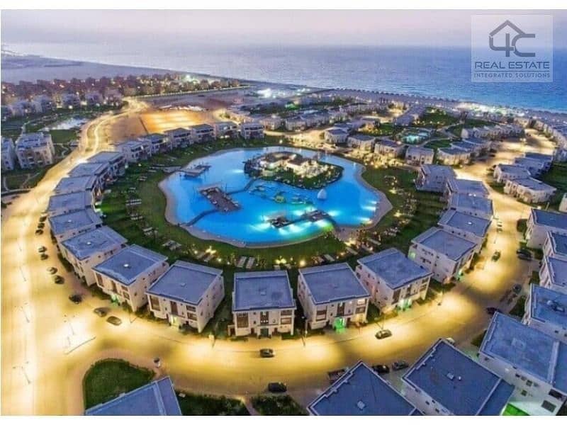 For sale in Amwaj, first row chalet, clear sea, distinctive view, cash price, lowest price in the market 5