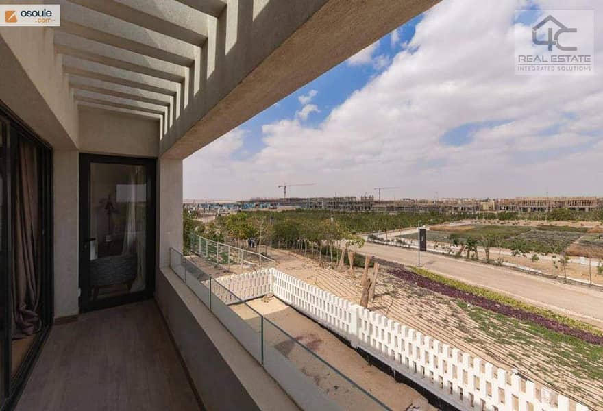 Townhouse for sale at the old price, in installments, semi-finished, with an open roof over the largest view and landscape 9