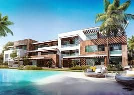 for sale in Azha Ras Elhekma - Phase Diya duplex fully finished on lagoon view 139m with down payment and installments.