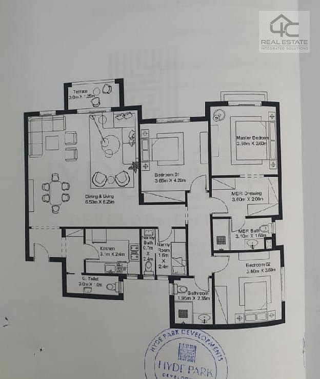 Apartment 3 bedroom with nanny room for sale -in Hyde Park 3