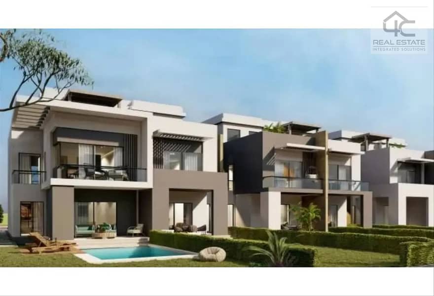 Townhouse 208 m with landscape view for sale in Hyde Park Compound - Delivered 2026 0