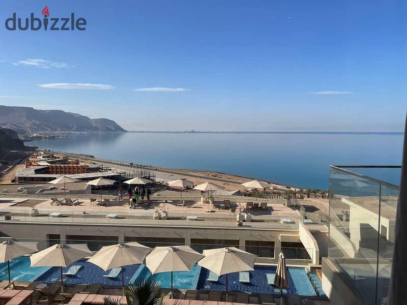 a fully finished chalet with a sea view + lagoon in the most luxurious compound in Ain Sokhna, with installments over 10 years 5