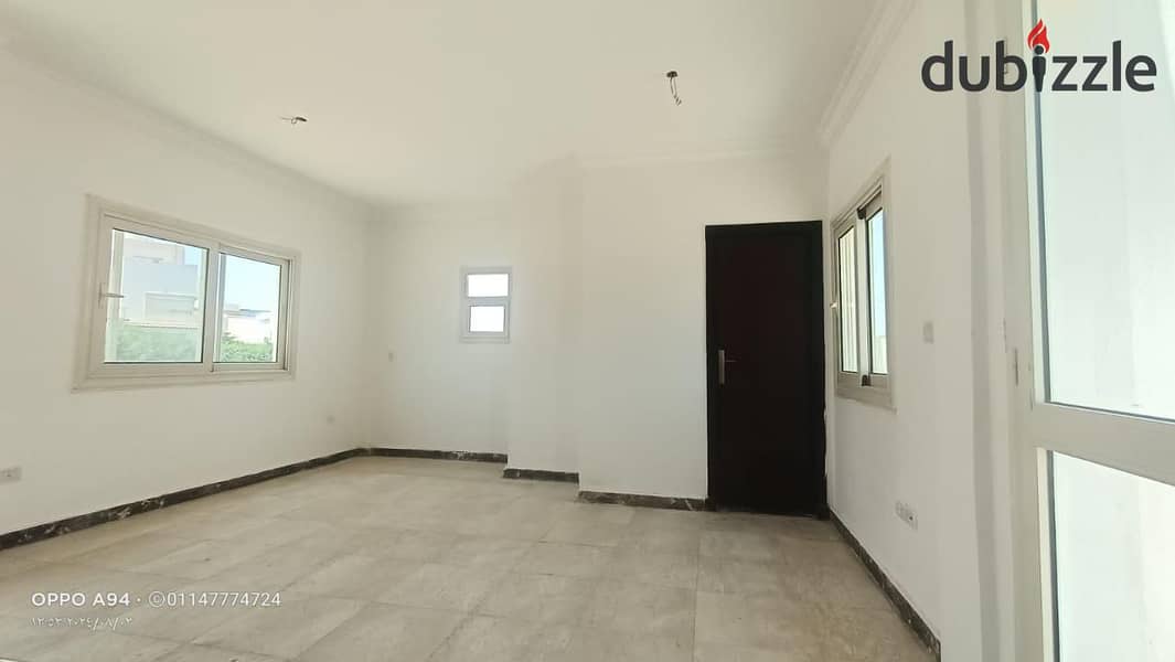 Twin opportunity, large space, at the lowest rental price on the market, with a very special view, in Qarnful Heights Compound, new Cairo 3