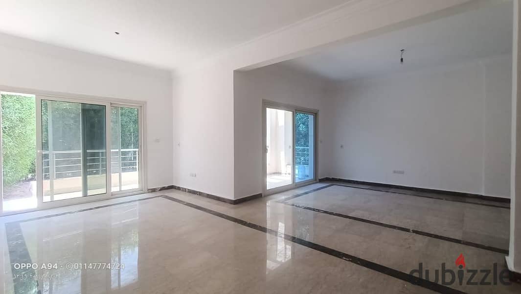 Twin opportunity, large space, at the lowest rental price on the market, with a very special view, in Qarnful Heights Compound, new Cairo 16