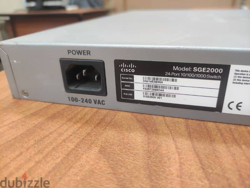 Cisco 24 port Gigabit Managed Switch 4