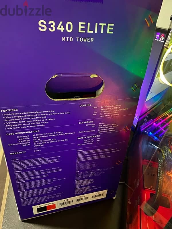 NZXT S340 Elite Midtower Case كيس كمبيوتر 4