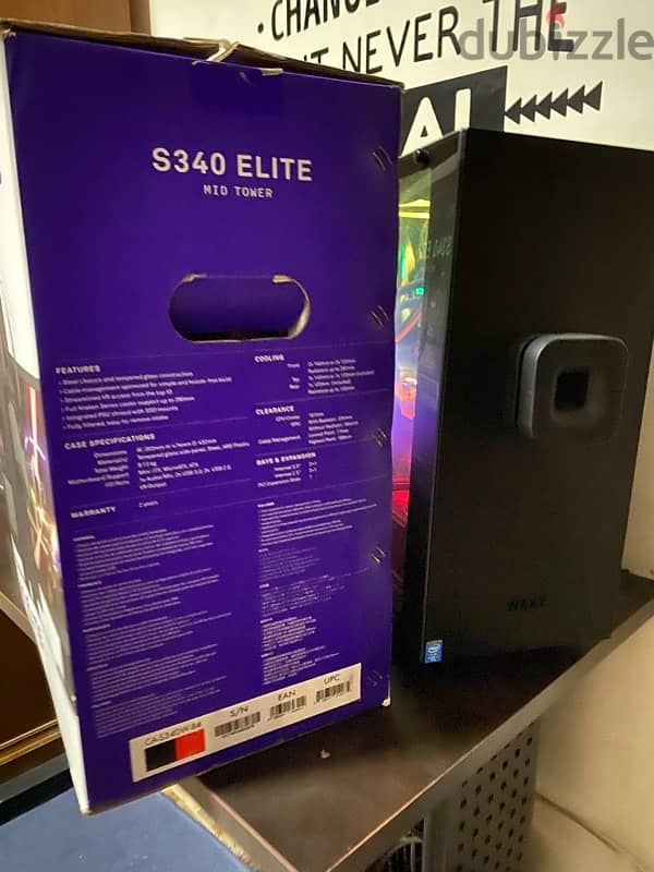 NZXT S340 Elite Midtower Case كيس كمبيوتر 5