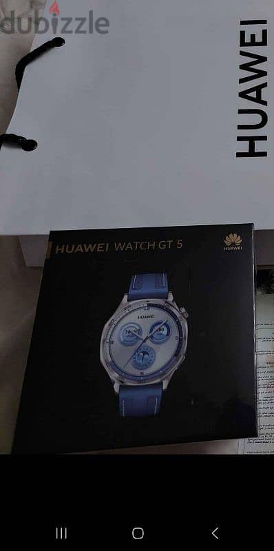 Huwawi GT5 smart watch sealed blue 46m local warranty (no earbuds)