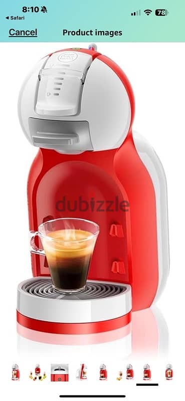 used NESCAFÉ DOLCE GUSTO MINI ME COFFEE machine red 1