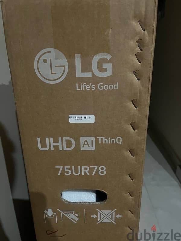 شاشه lg  75 بوصه موديل سنه ٢٠٢٤ شهر ٧  جديده متبرشمه 5