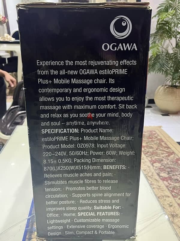 Ogawa message chair 1