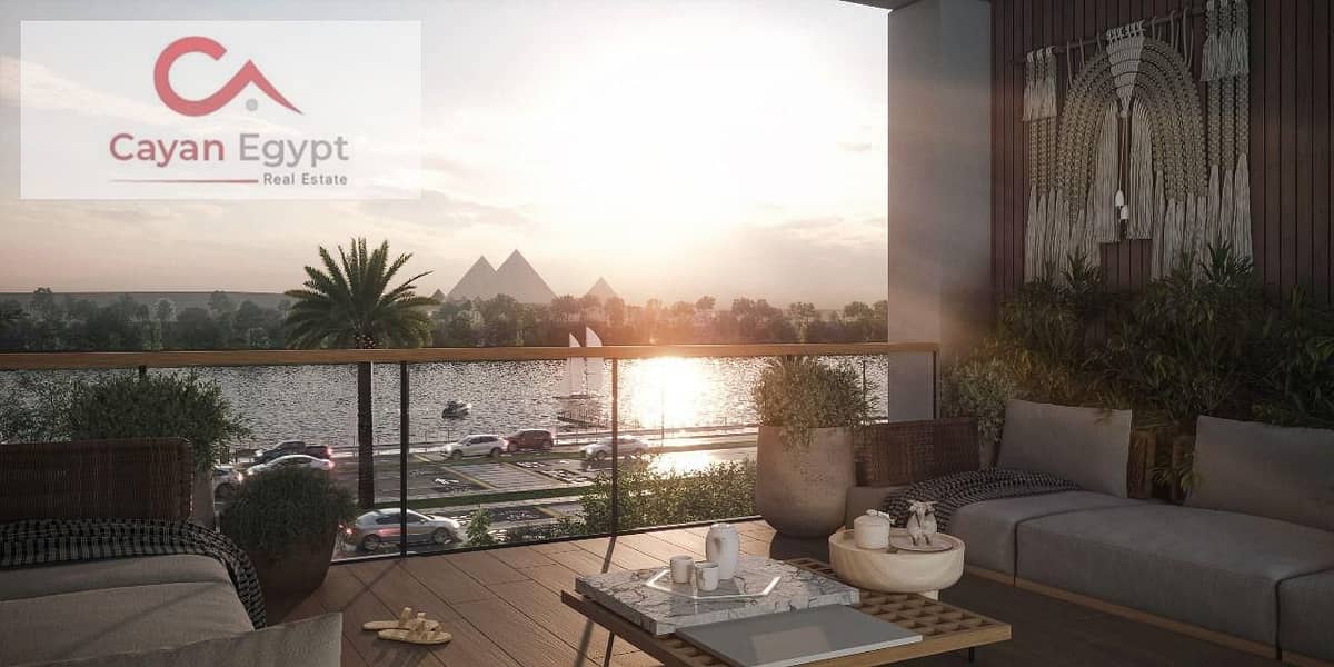 Hotel apartment on the Nile, immediate delivery, fully finished with air conditioners, with installments over 5 years 0