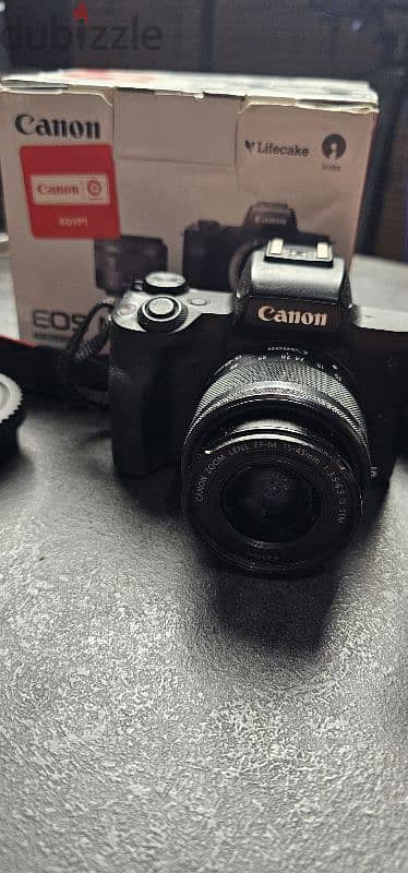 كاميرا كانون m50 بحالة ممتازه Canon 4