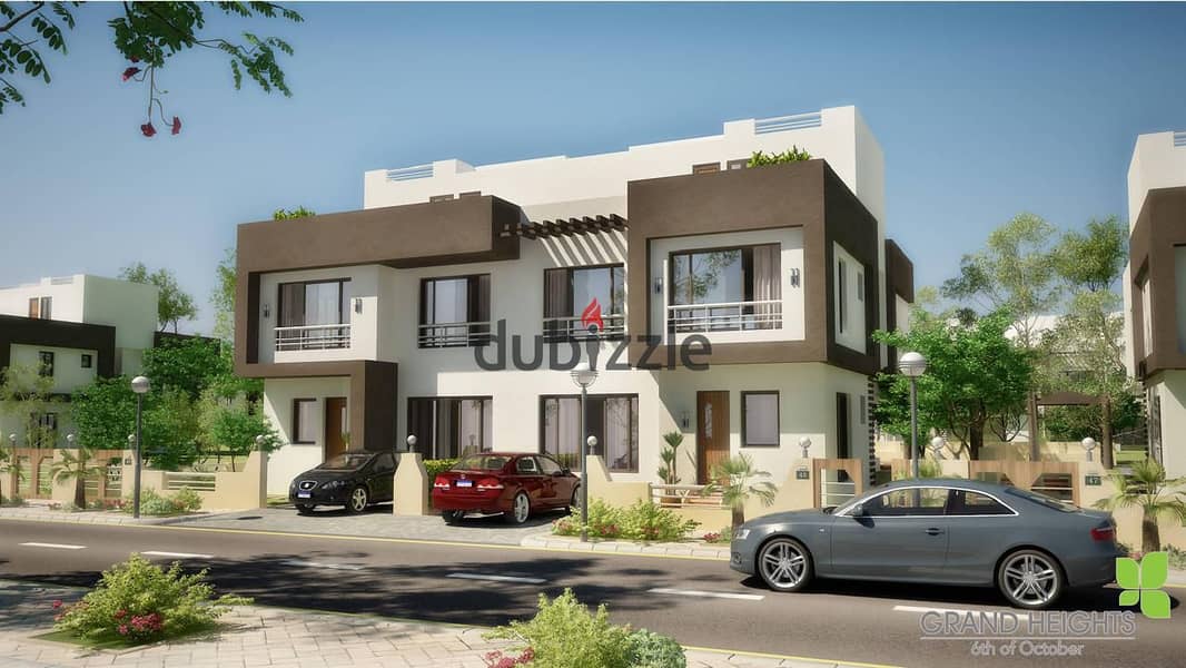 "Receive your fully finished villa immediately in the heart of October, Grand Heights Compound, near Mall of Arabia. " 3