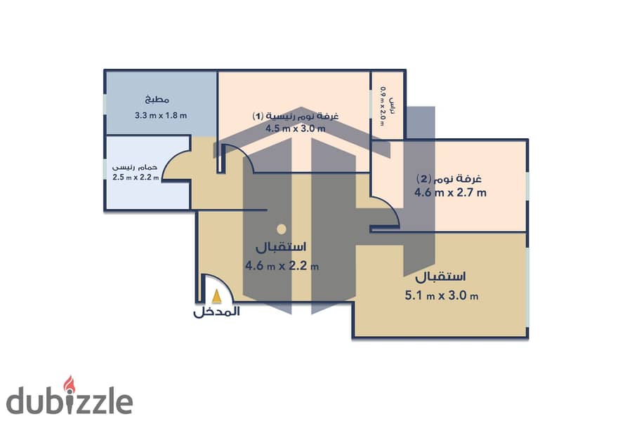 Apartment for sale 100m Kafr Abdo (Steps from Geniet El-Lamby) 4