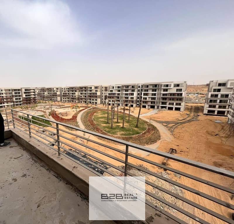 Apartment for sale, area of ​​​​131 meters, in Palm Hills New Cairo Compound, fully finished, with a wonderful view on the landscape 2