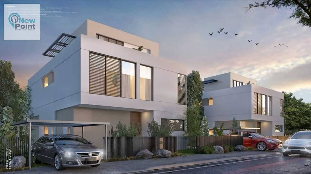 For a limited time, a villa for sale, immediate delivery, fully finished, directly in front of the International Medical Center | In installments 1