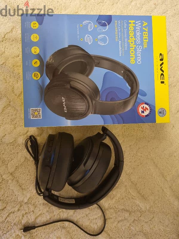 AWEI a780BL Bluetooth 5.0 Wireless Headphone 0