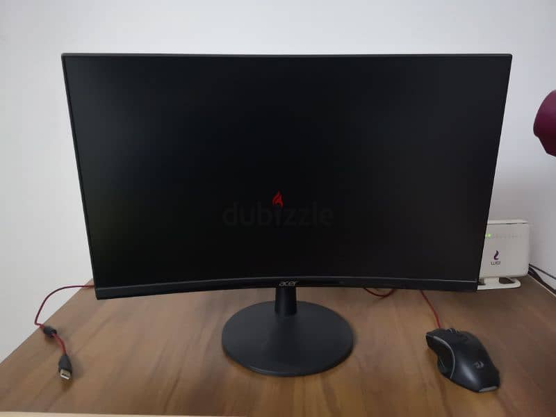 Acer Nitro ED240Q Sbiip 23.6" Full HD  Curved Gaming Monitor 165Hz 1ms 0