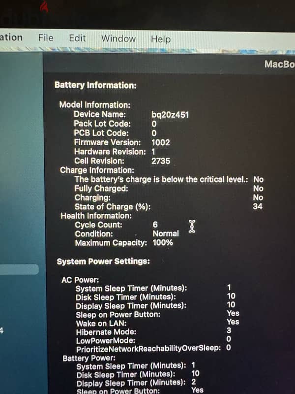 Apple Macbook air M1 -2020 - 6 cycles only 1