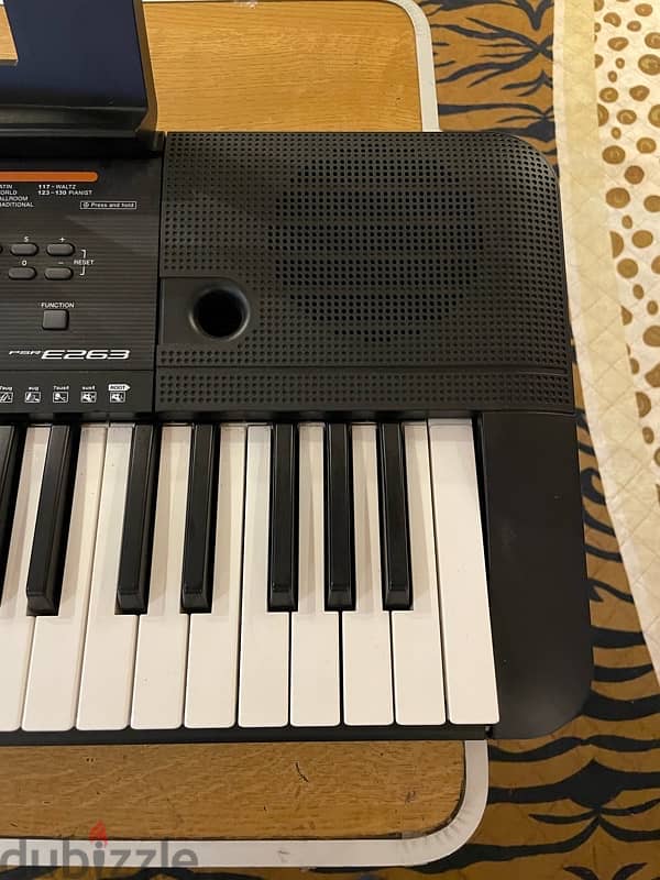 korg Yamaha psr-E263 used like new with the box and the cases 1