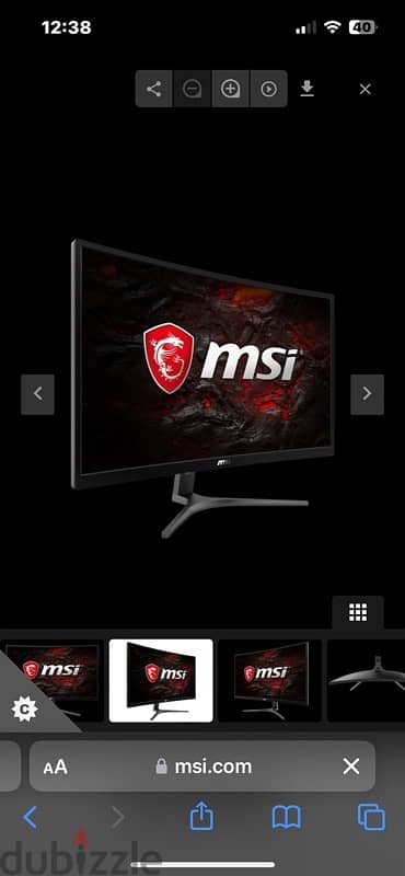 MSI curved monitor 1