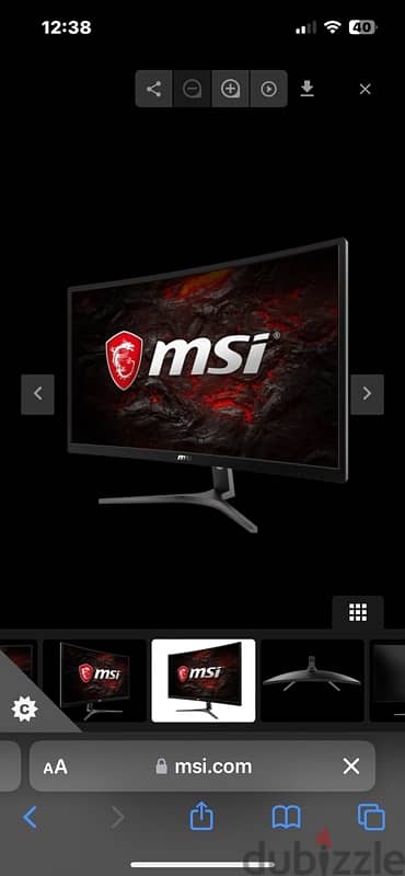 MSI curved monitor 2