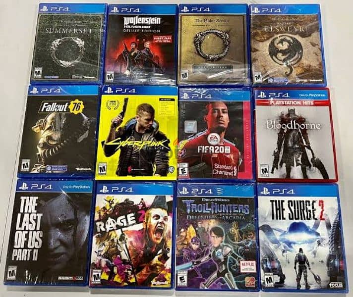 مطلوب اسطوانات Ps4&Ps5 cDs 0