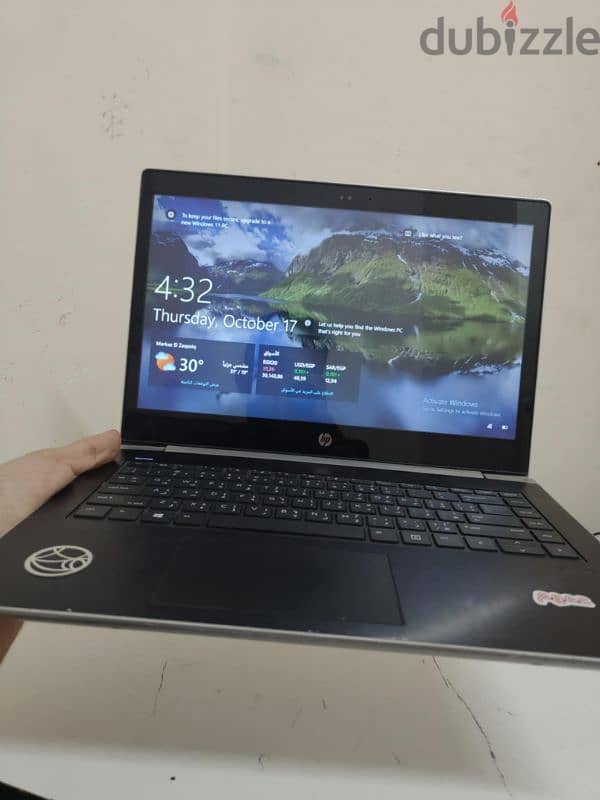 لاب توب Hp proBook440 5g  شاشا لمس  8 رام  هارد ssd256 معالج i5 جيل س 2