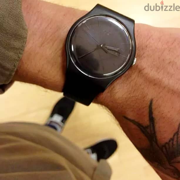 Swatch BLACK REBEL Watch  ساعة سواتش سويسري بلاك ريبيل 4