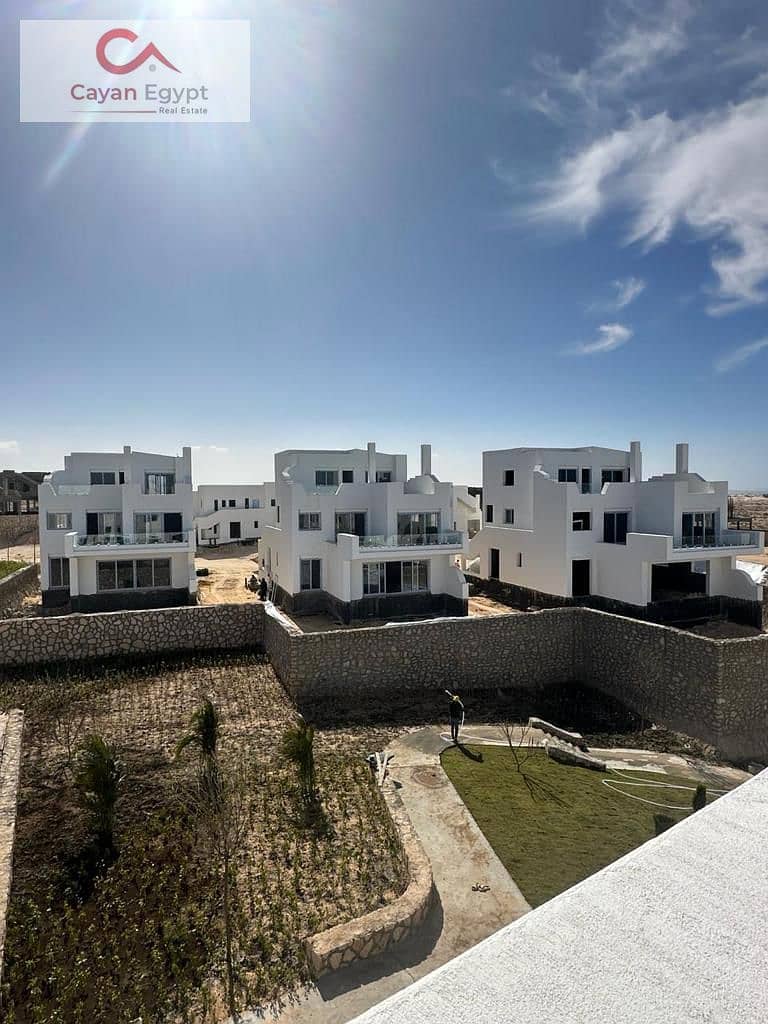 Opportunity, lowest price, villa for sale in Jefaira, Ras El Hekma, corner townhouse, first row, lagoon, 8-year installments 7