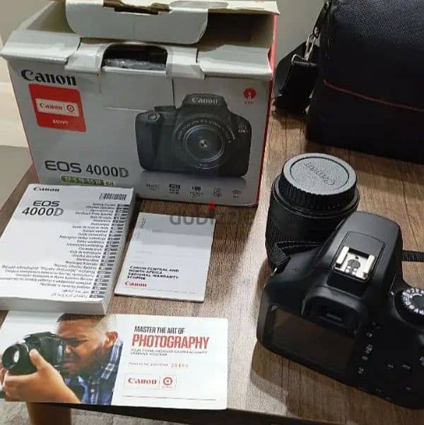 canon 4000D حالتها جديدة بالظبط 0